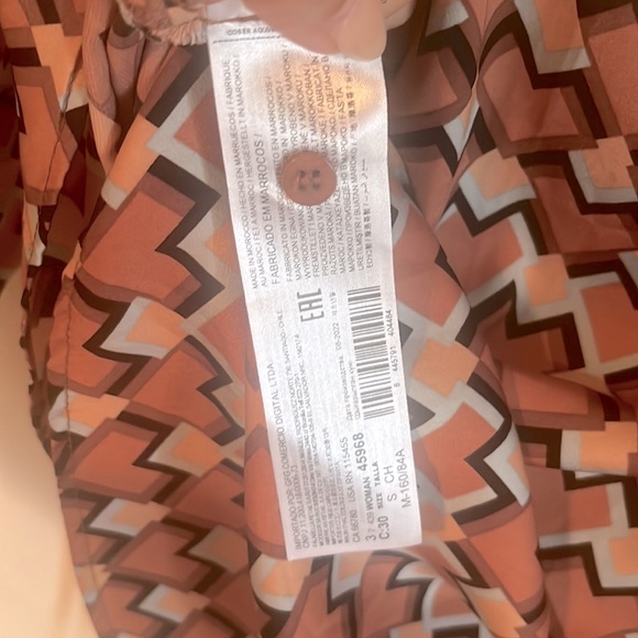 NWT MANGO Leonarda Geometric Print Wrap Dress - Picture 4 of 4